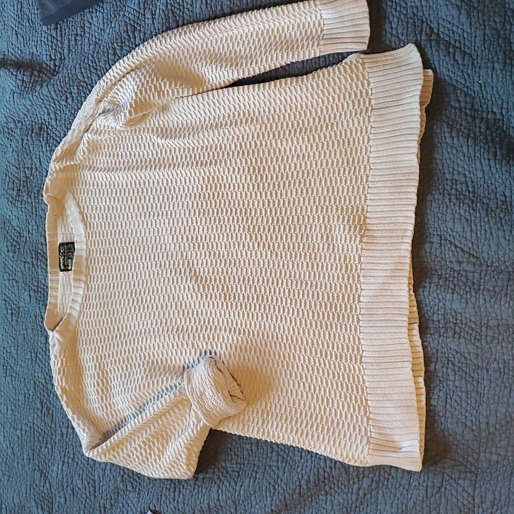 Waffle Knit Unites by Blue Sweater